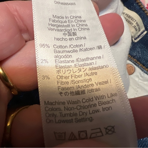 Madewell Dark Blue Straight Leg Jeans 30” - Picture 5 of 10